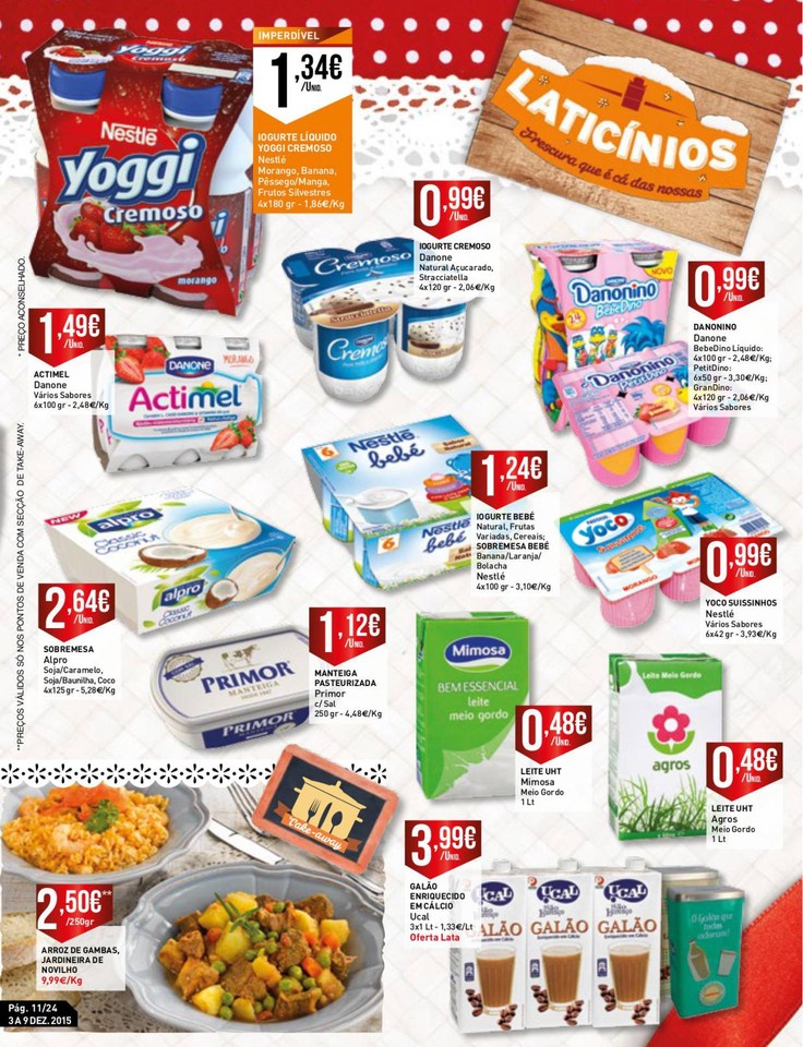 Antevisão folheto Intermarche 3 a 9 dez Antevisão folheto Intermarche