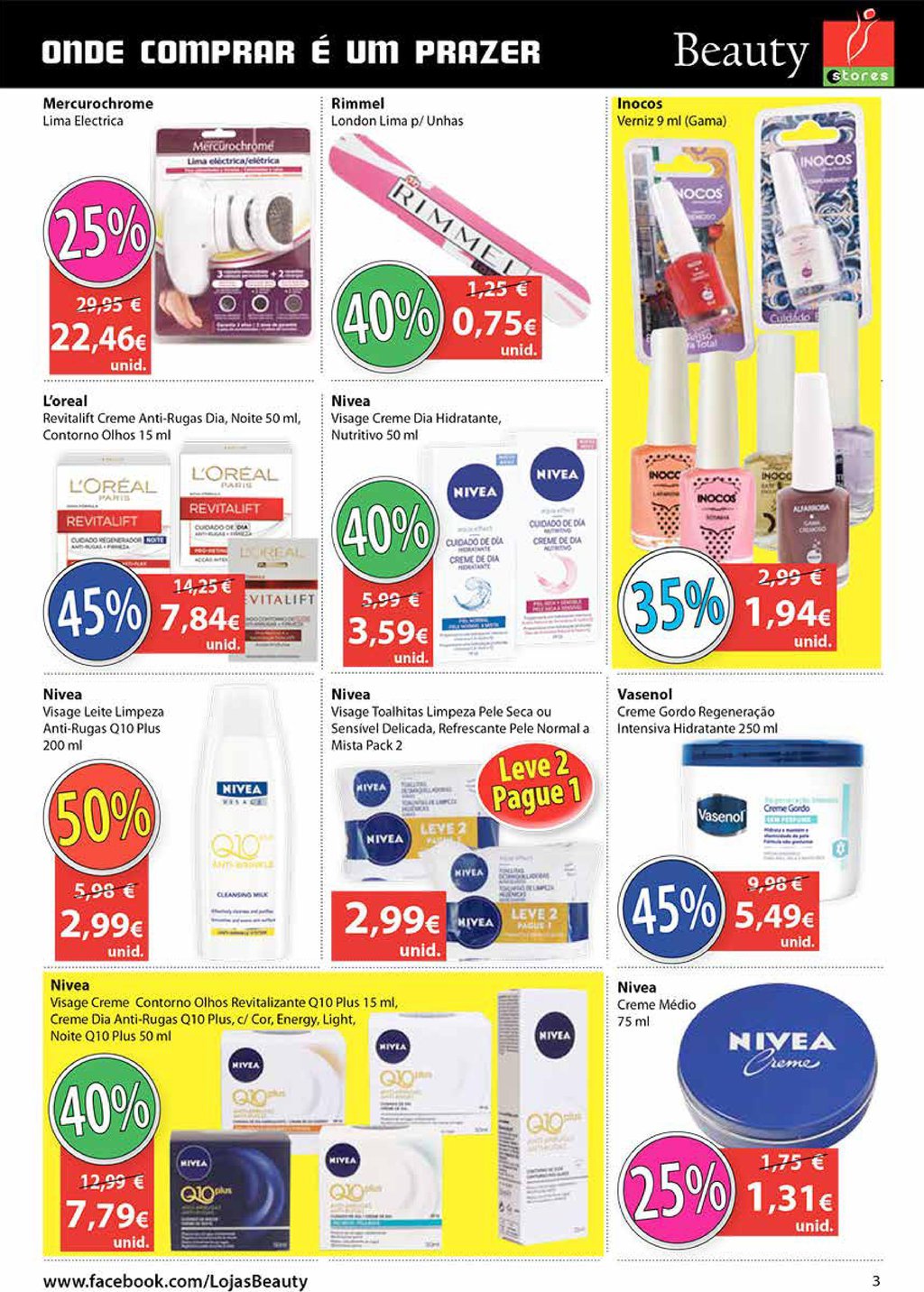 Novo folheto Beauty Stores 