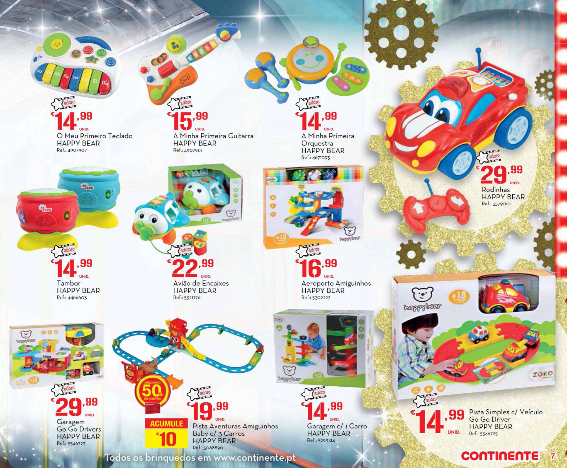 Novo folheto Continente especial brinquedos 