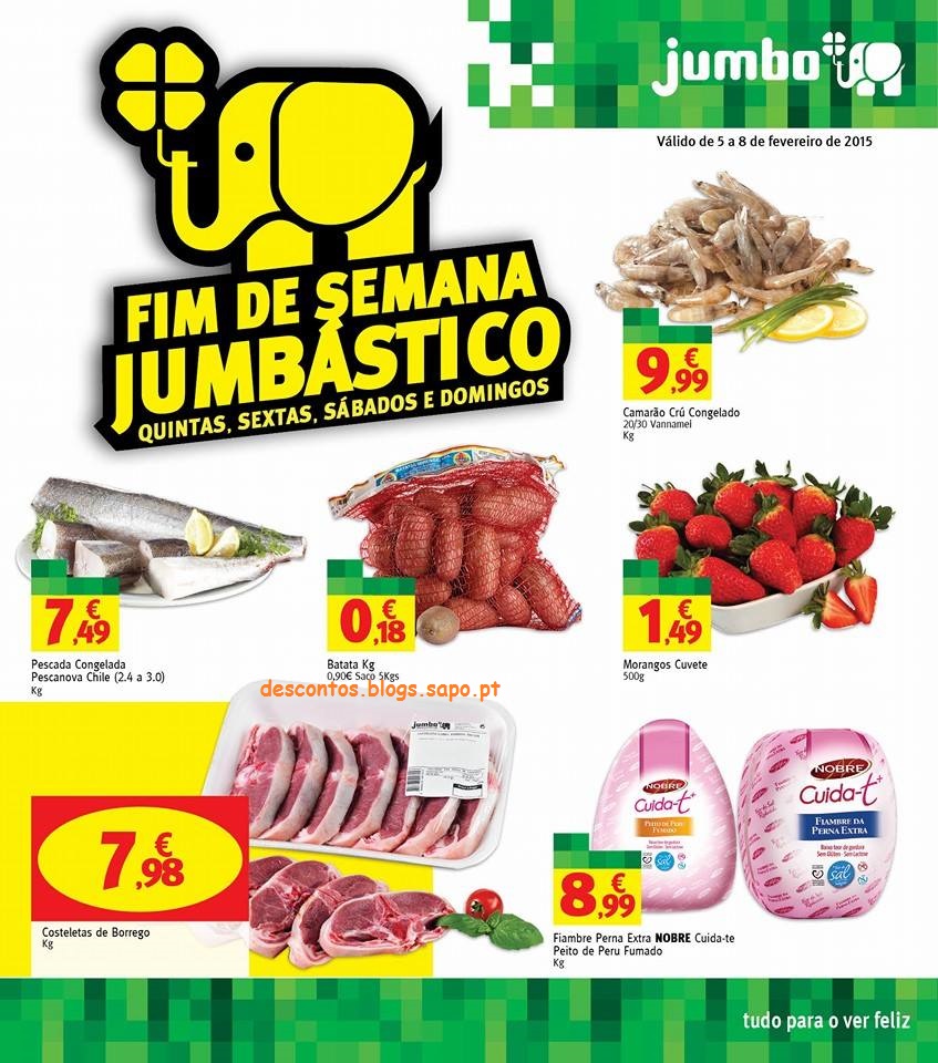 Novo folheto Jumbo 5a8fev Fim de Semana Jumbástico Novo folheto Jumbo Fim de Semana Jumbástico