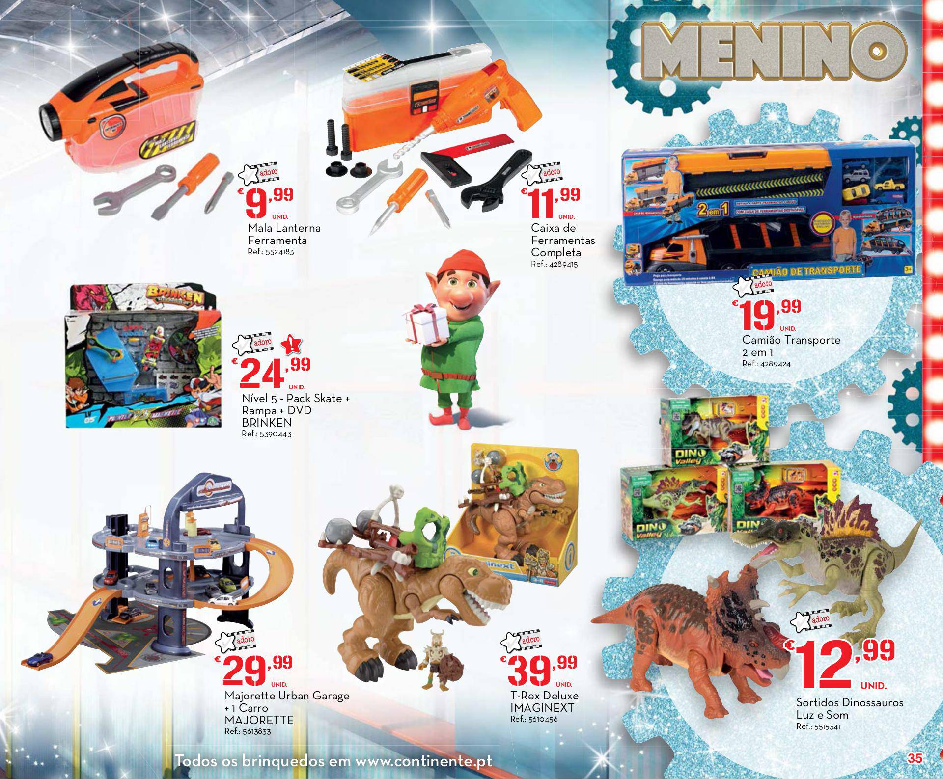 Antevisão folheto Continente especial brinquedos ilha da Madeira