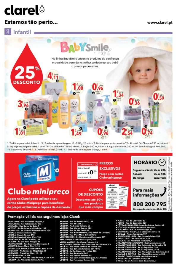 Antevisão folheto Clarel 