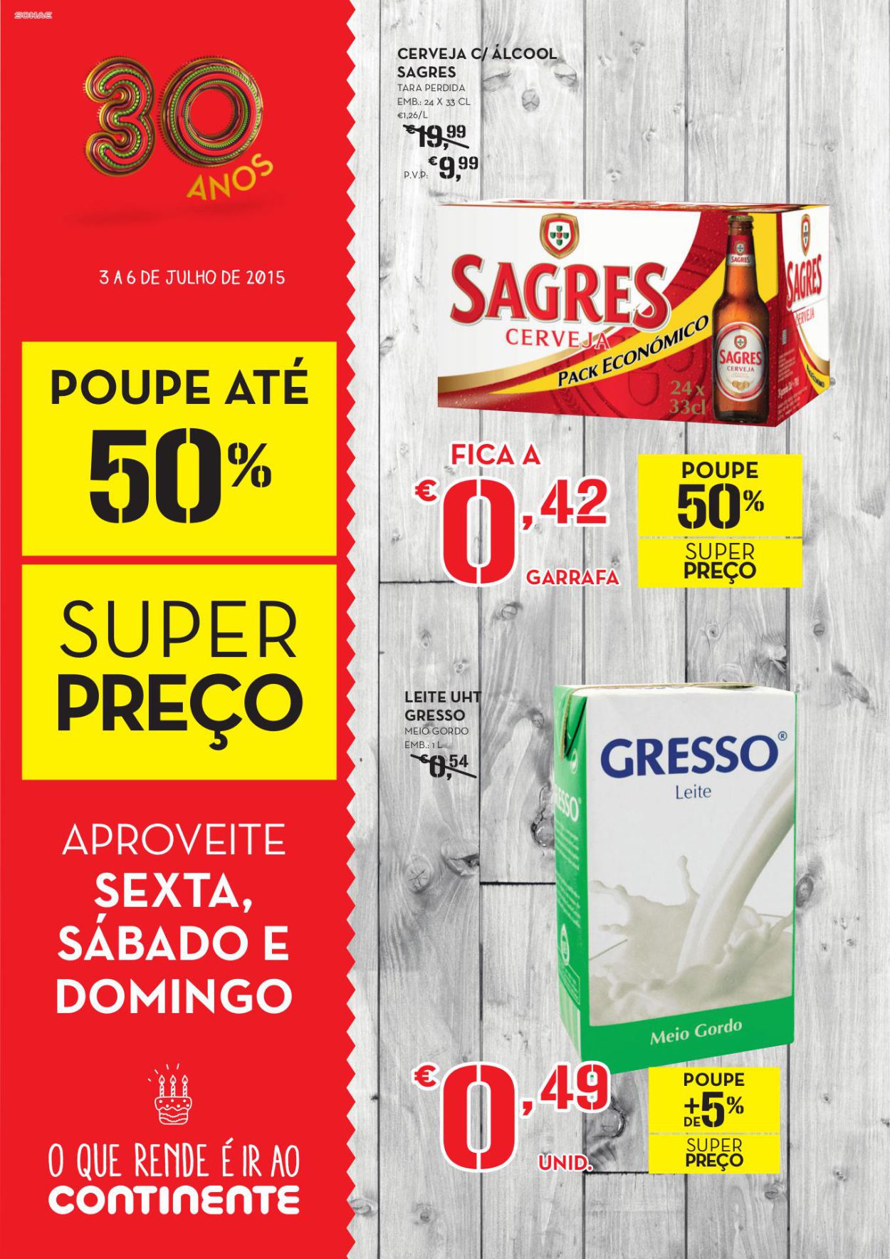 Antevisão folheto Continente especial fim de semana