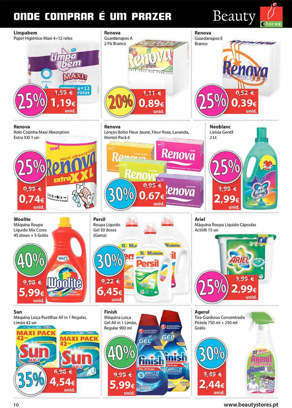 Novo folheto Beauty Stores 