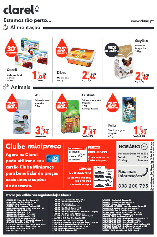 Antevisão folheto Clarel  