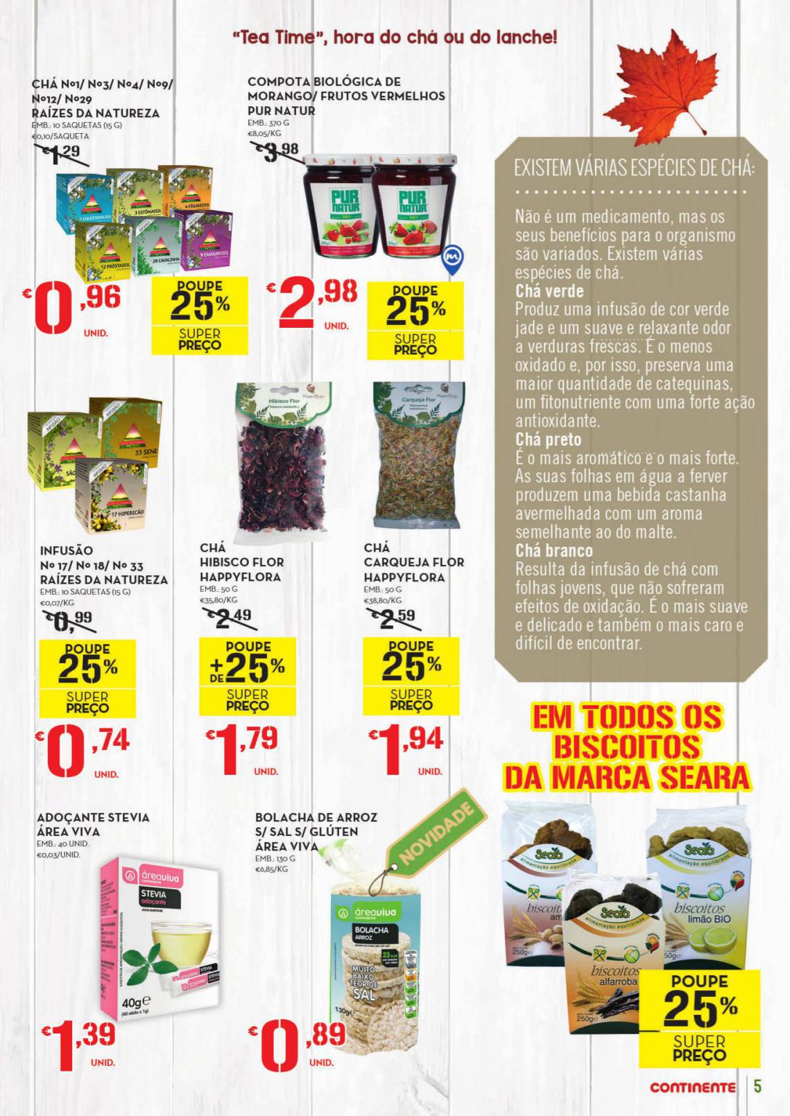 Antevisão folheto Continente especial área viva