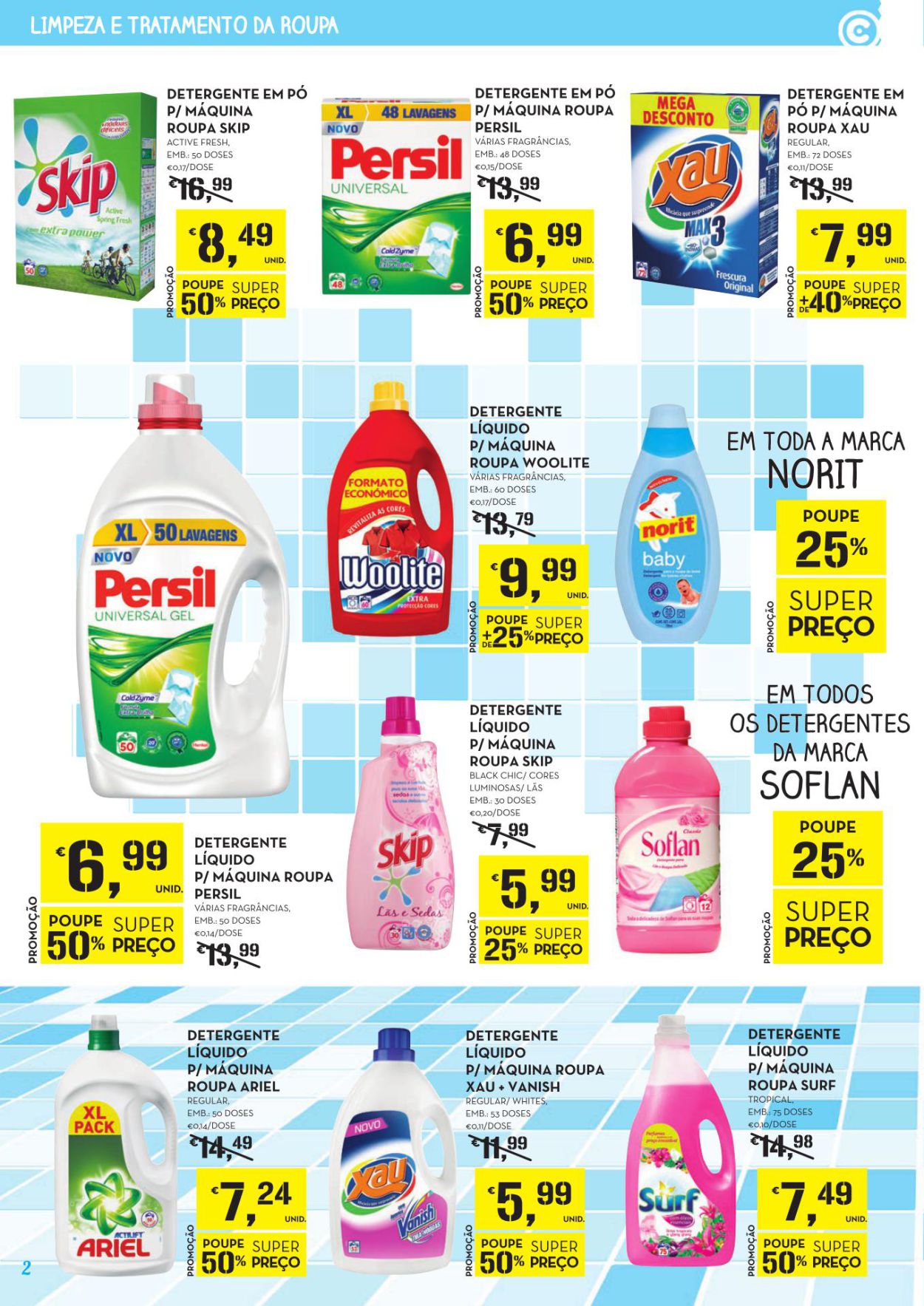 Novo folheto Continente Poupar a Limpar